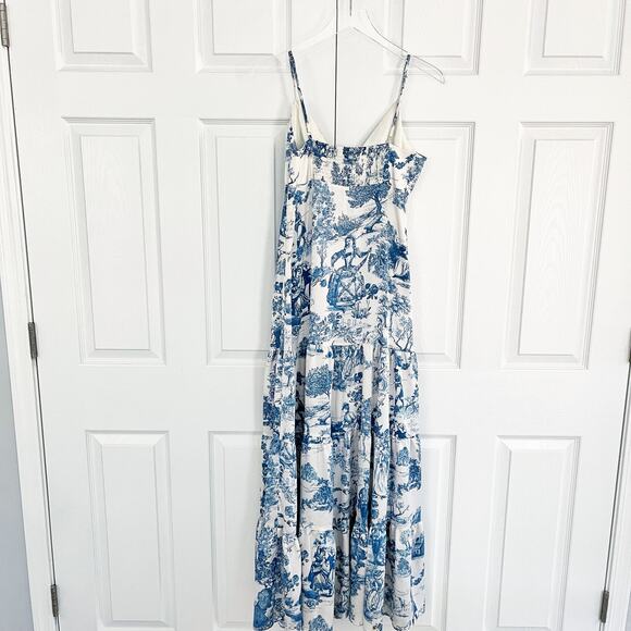 Gianni Bini French Toile A-line Tiered Maxi Dress - Picture 8 of 10
